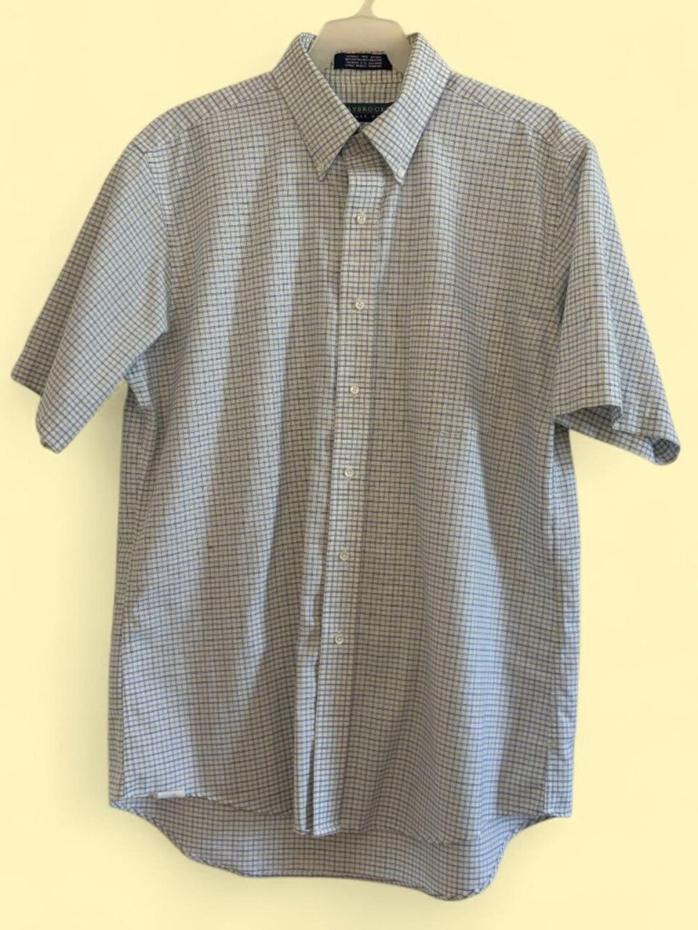 Vintage Claybrooke Wrinkle Free Check Button-Down – Men's Medium/Neck 16.5